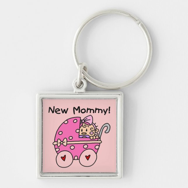 Porte-clés Nouveaux cadeaux de fille maman bébé (Devant)