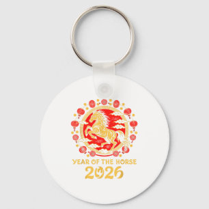 Porte-clés Nouvel An lunaire chinois 2026 Année du Cheval Zod