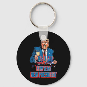 Porte-clés Nouvel An Nouveau Président Funny Trump 2025 Prene