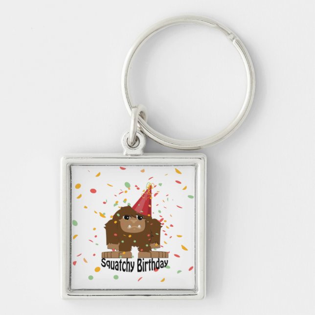 Porte-clés Nouvel anniversaire de la petite Squatcha Bigfoot (Devant)