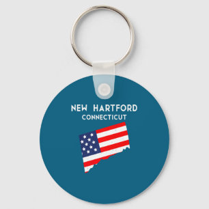 Porte-clés Nouvel Hartford Connecticut États-Unis État Amériq