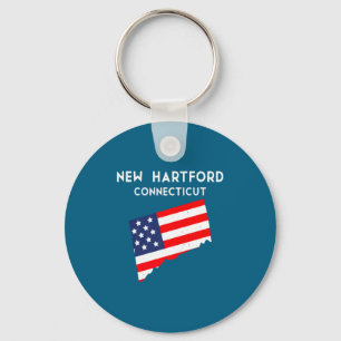 Porte-clés Nouvel Hartford Connecticut États-Unis État Amériq