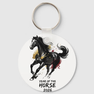 Porte-clés Nouvelle année chinoise 2026 Cheval Art