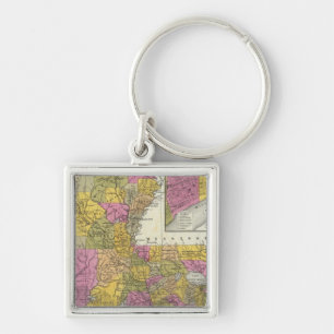 Porte-clés Nouvelle Carte De La Louisiane 3