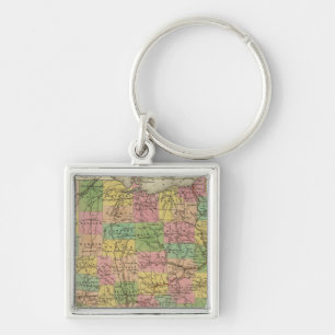 Porte-clés Nouvelle Carte De L'Ohio 2
