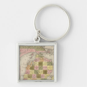 Porte-clés Nouvelle Carte Du Michigan