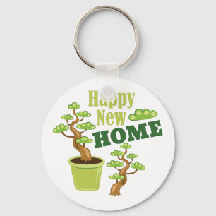 Porte-clés Nouvelle maison heureuse