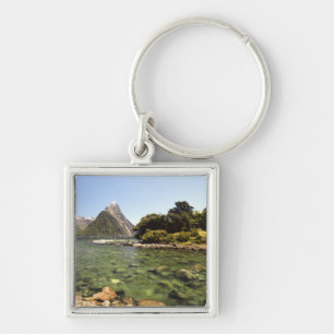 Porte-clés Nouvelle-Zélande, Mitre Peak, & entrée de la riviè