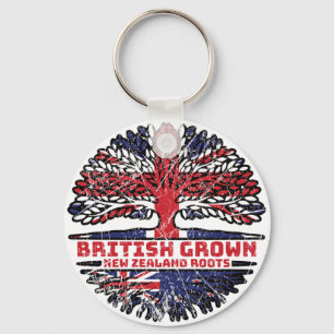 Porte-clés Nouvelle-Zélande Royaume-Uni British Tree Roots