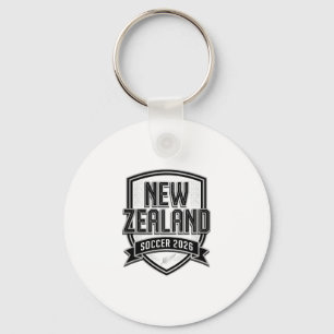 Porte-clés Nouvelle-Zélande Soccer 2026 Soccer Bold Typograph