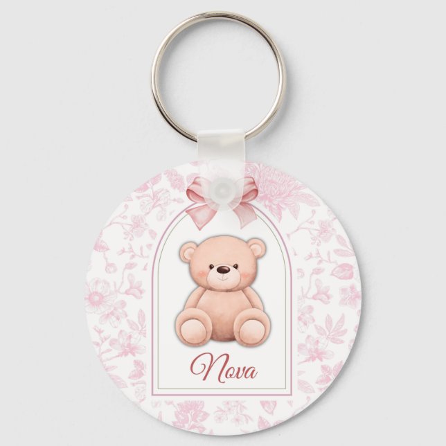 Porte-clés Nova | Conception personnalisée d'ours en peluche  (Recto)