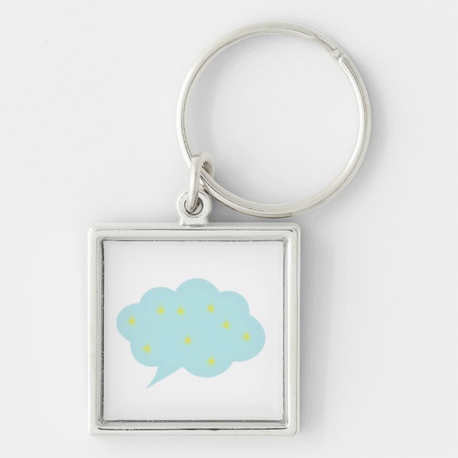 Porte-clés Nuage Mignon (Devant)