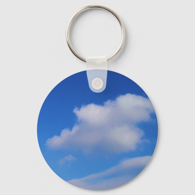 Porte-clés Nuages blancs et ciel bleu (Recto)