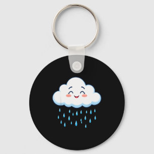Porte-clés Nuages Blancs Goutte de Pluie Costume Noël Hallowe