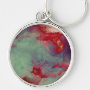 Porte-clés Nuages orageux colorés orage pinceau art abstrait