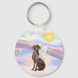 Porte-clés Nuages - Weimaraner Ange