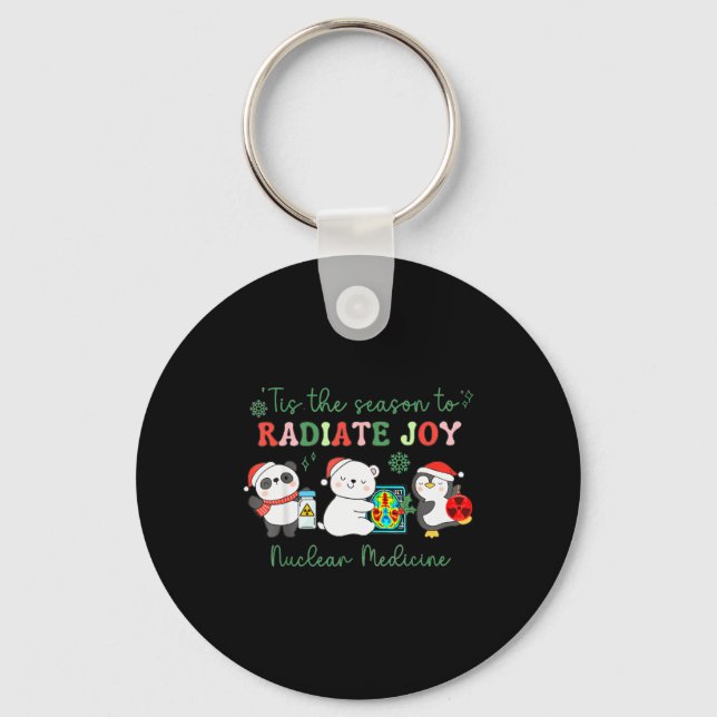 Porte-clés Nuclear Medicine Tech Christmas Holiday Radiology  (Recto)