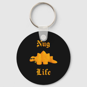 Porte-clés Nug Life Dinosaure Poulet Frit Drôle Rétro