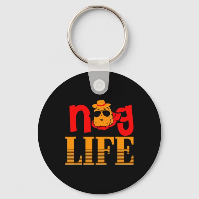 Porte-clés Nug Life Poulet Nugget Drôle  (Recto)