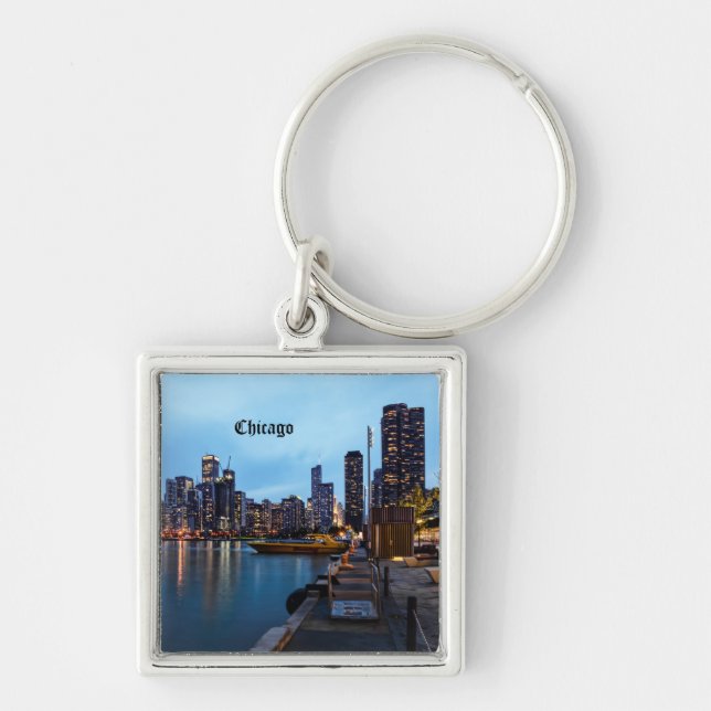 Porte-clés Nuit À Navy Pier (Devant)