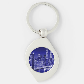 Porte-clés Nuit bleue à New York
