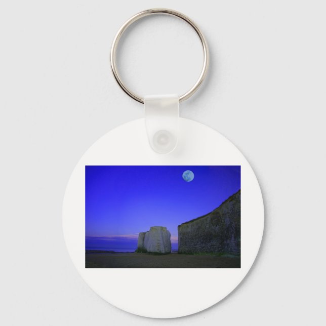 PORTE-CLÉS NUIT DE LUMIÈRE DE LUNE (Recto)