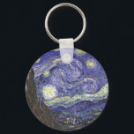 Porte-clés Nuit étoilée par Van Gogh porte - clé rond<br><div class="desc">Starry Night by Van Gogh pour l'amateur d'art ou le rêveur dans votre vie.</div>
