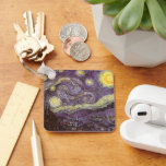 Porte-clés Nuit étoilée par Vincent van Gogh, Art Vintage<br><div class="desc">Starry Night (1889) de Vincent van Gogh est un post impressionnisme vintage de peinture de paysage d'art. Vue sur une ville dans une vallée la nuit avec les nuages tourbillonnants, les étoiles brillant et une belle lune jaune dorée croissant. Il a été peint pendant la journée de mémoire et est...</div>