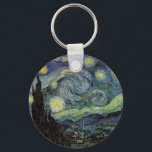 Porte-clés Nuit étoilée - van Gogh<br><div class="desc">De la lampe du mineur de Nuenen à celle qu'il plaça sur son rebord de fenêtre suivant la scène avec Gauguin ; de la vedette du soir il nota en 1875 dans Corot Olive Orchard à la lettre qu'il écrivit à son frère en août 1888, dans laquelle il disait :...</div>