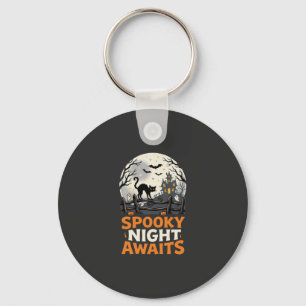 Porte-clés Nuit Sombre de Halloween au Clair de Lune