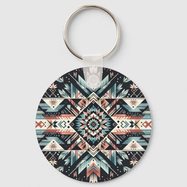 Porte-clés Nuits enflammées (Personnaliser) (Recto)