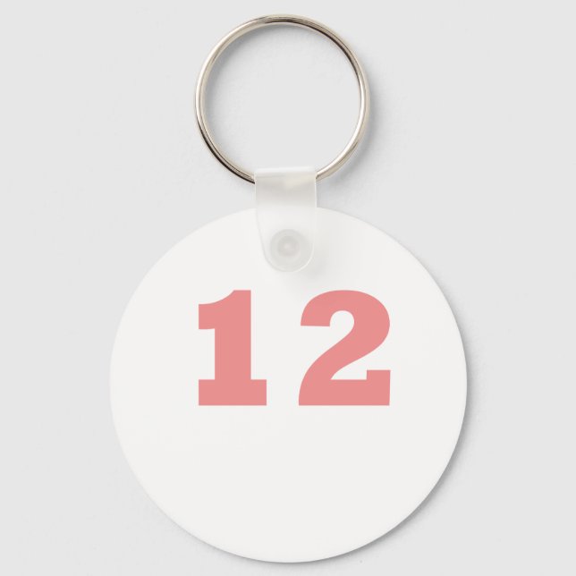 Porte-clés Number 12! (Recto)