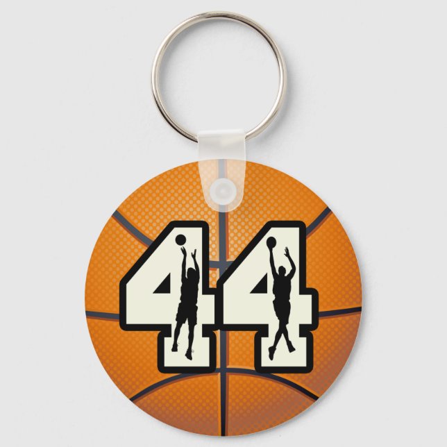 Porte-clés Number 44 Basketball (Recto)