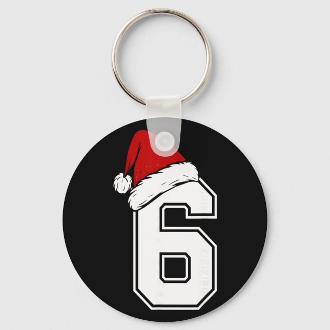 Porte-clés Number 6 Matching Six Seven 6 7 Meme 6 7 Christmas (Recto)