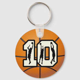 Porte-clés Numéro 10 Basketball et joueurs