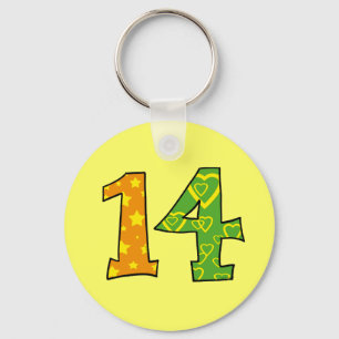 Porte-clés Numéro 14