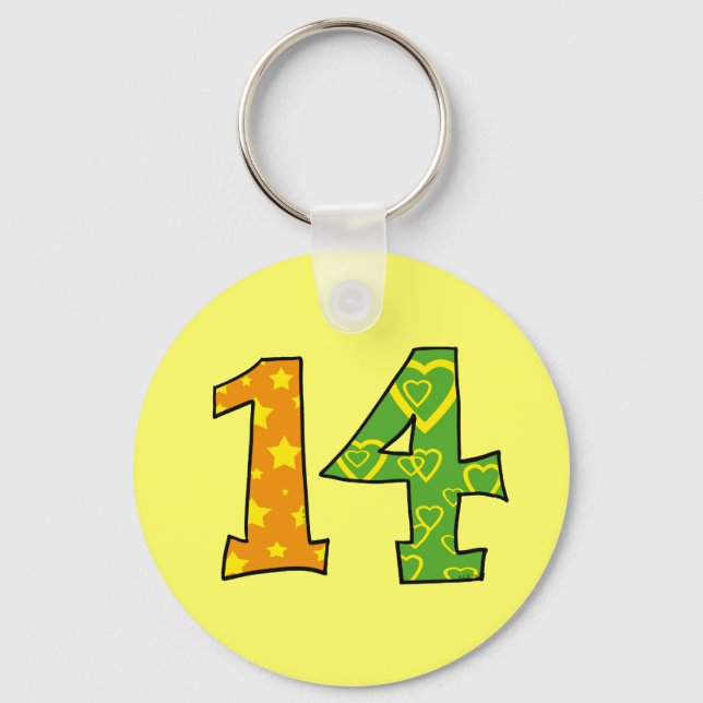 Porte-clés Numéro 14 (Recto)