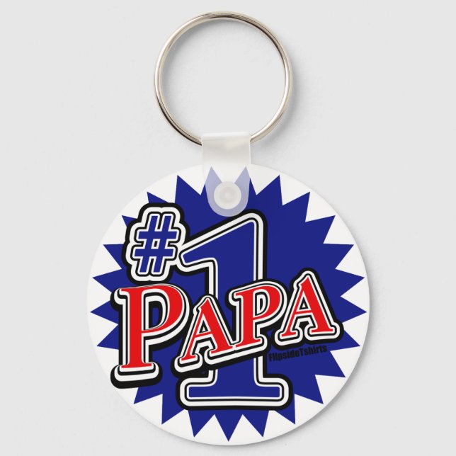 Porte-clés Numéro 1 Papa (Recto)