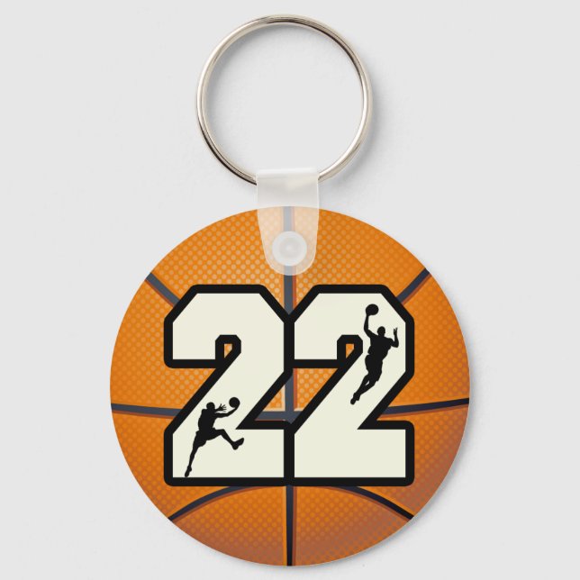 Porte-clés Numéro 22 Basketball (Recto)