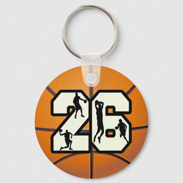 Porte-clés Numéro 26 Basketball (Recto)