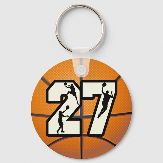 Porte-clés Numéro 27 Basketball (Recto)