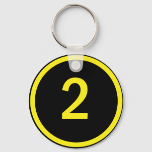 Porte-clés numéro 2 en cercle