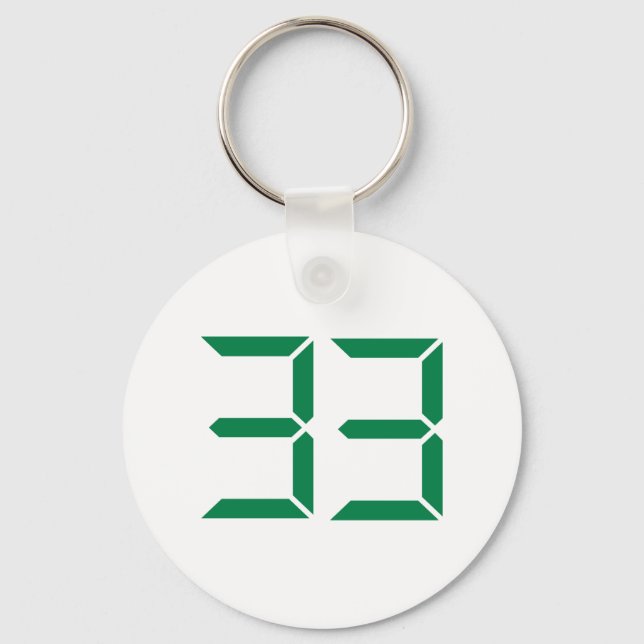 Porte-clés Numéro - 33 (Recto)
