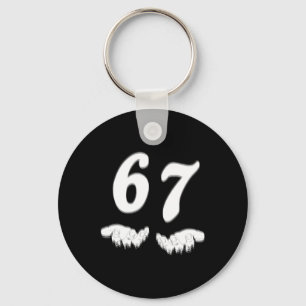Porte-clés Numéro 67 Correspondant Six Sept Mème Drôle Hallow