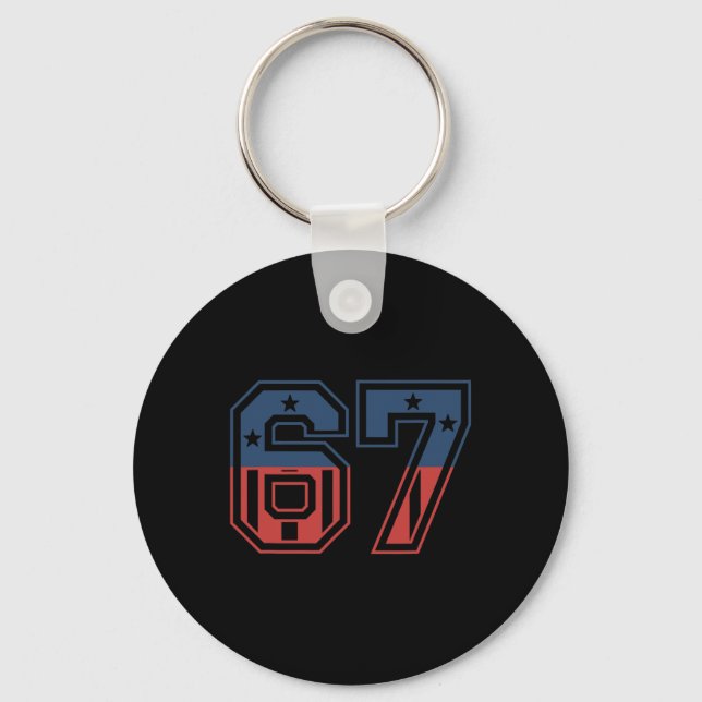 Porte-clés Numéro 67 États-Unis  (Recto)