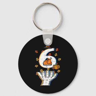 Porte-clés Numéro 6 correspondant 67 Meme Thanksgiving 6 7 Ho