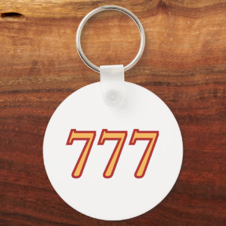 Porte-clés Numéro angélique 777 Chance