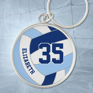 Porte-clés numéro de maillot personnalisé pour volleyball ble