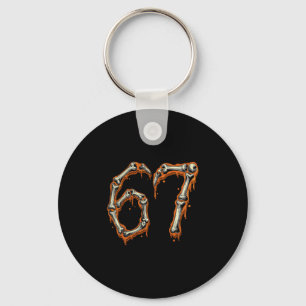 Porte-clés Numéro drôle 6 67 Costume de groupe correspondant