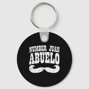 Porte-clés Numéro un Juan Abuelo Fête des pères espagnol mexi